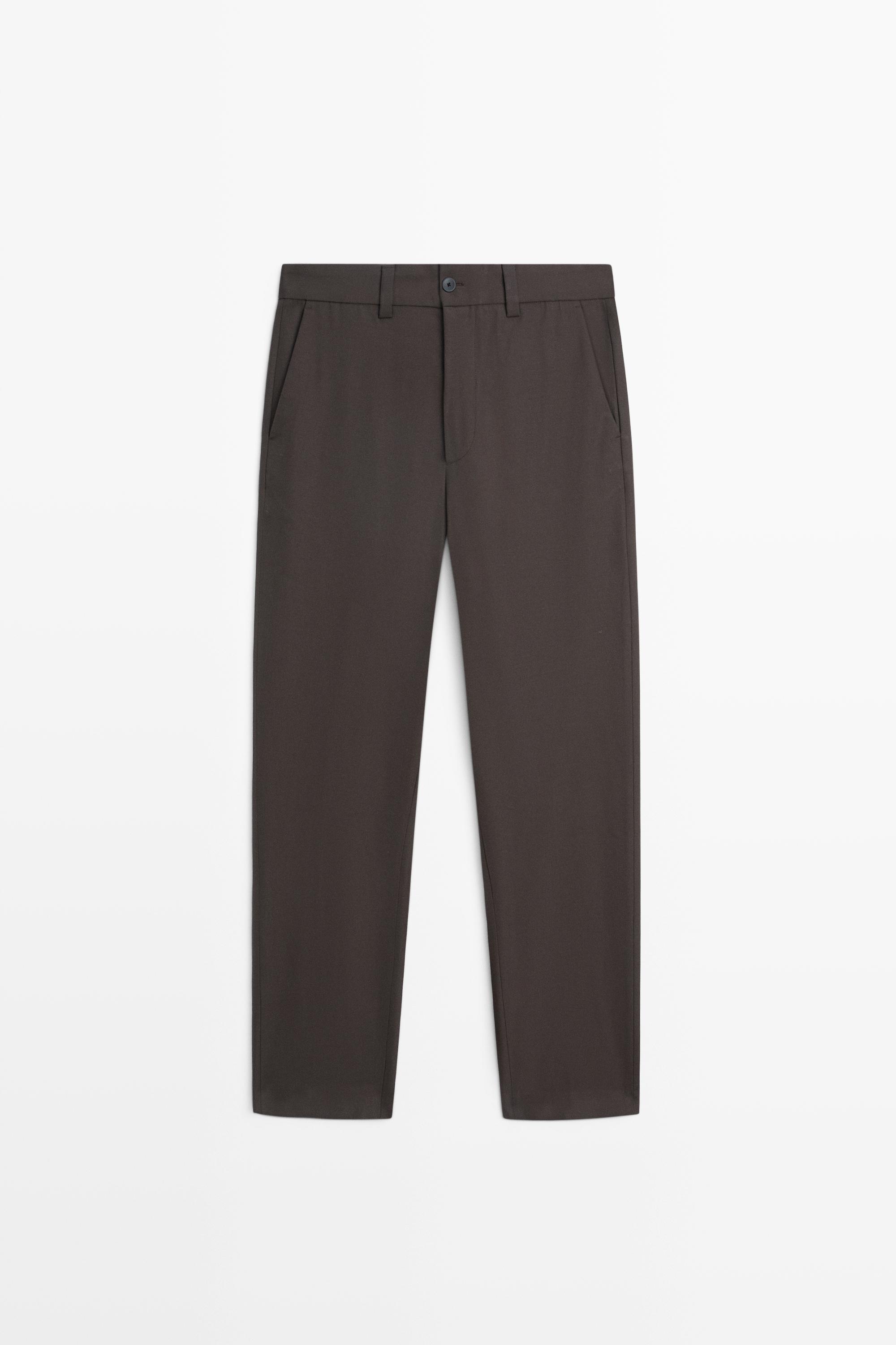 100% cool wool total look pants